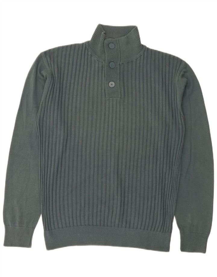 Мужской джемпер с пуговицами Jack & Jones XL, зеленый хлопок