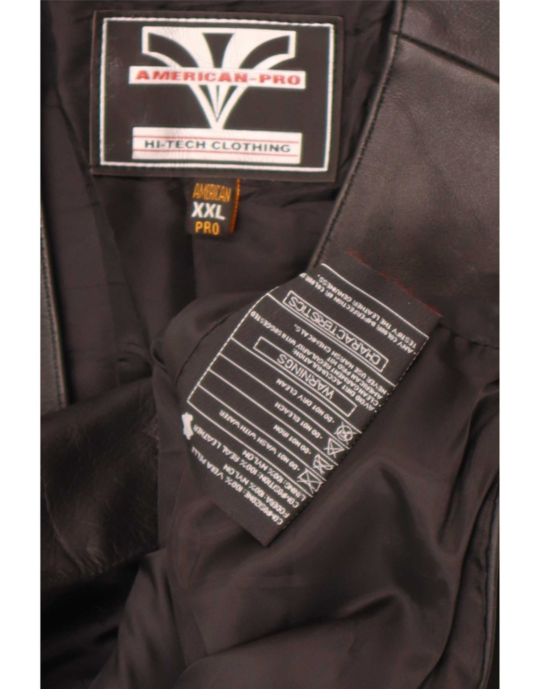 Винтажный мужской кожаный жилет 2XL, черный