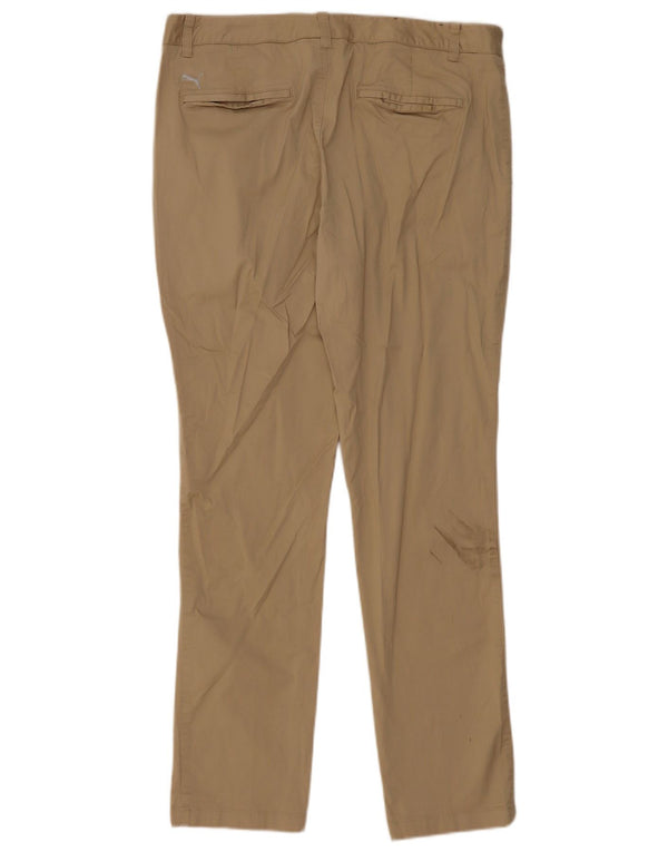Мужские брюки-чиносы Puma W36 L31 бежевого цвета, хлопок