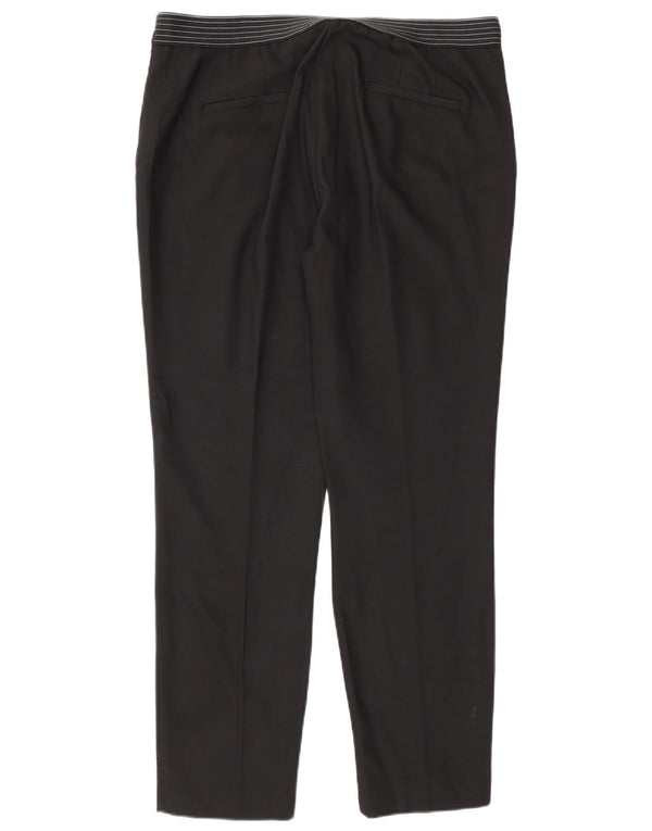 Женские зауженные костюмные брюки Zara XL W32 L29, черный хлопок