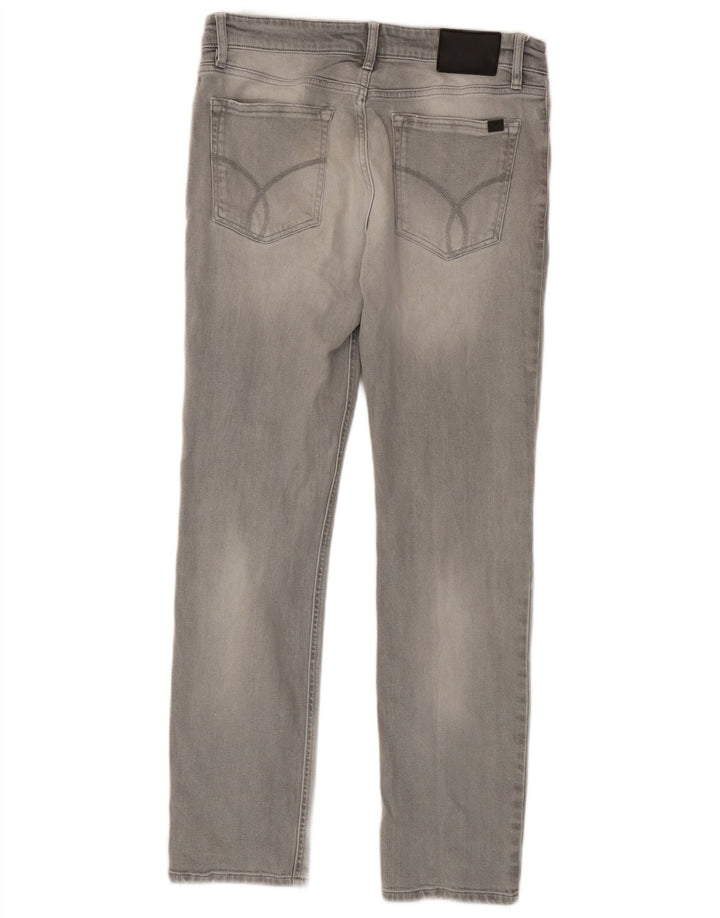 Мужские узкие джинсы Calvin Klein W32 L32, серый хлопок