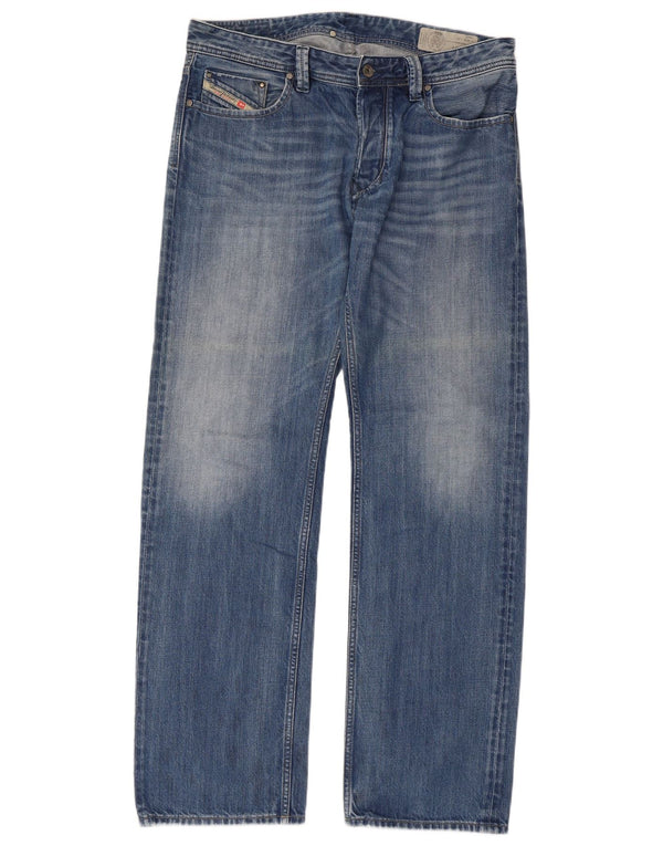 Мужские прямые джинсы DIESEL Larkee стандартного кроя W34 L32, синий хлопок