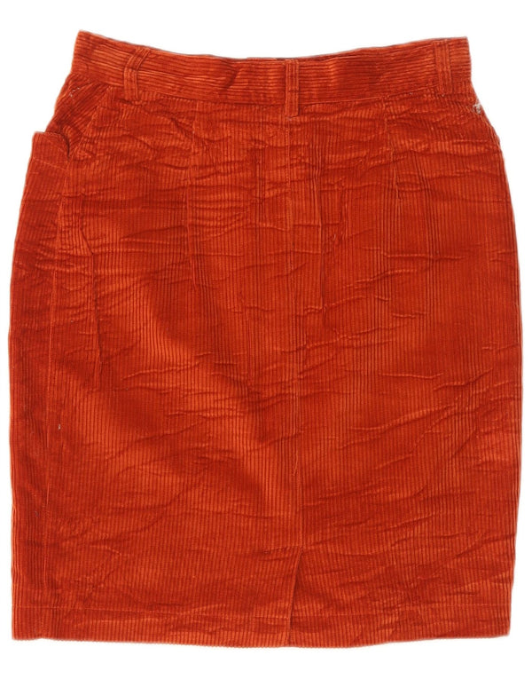 Женская вельветовая юбка Olivia Hassler IT 44 Medium W28 Оранжевый хлопок