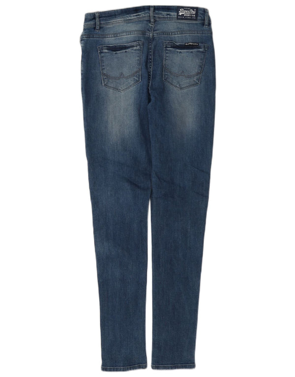 Женские джинсы скинни Superdry W28 L32, синий хлопок