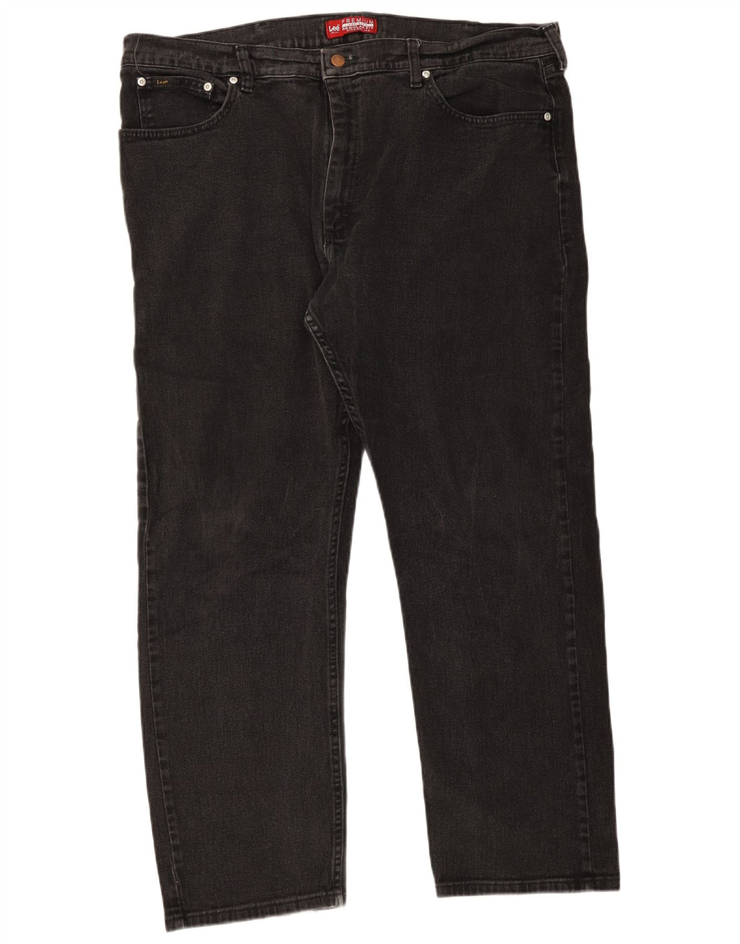 Мужские прямые джинсы Lee Regular Fit W42 L30, черный хлопок
