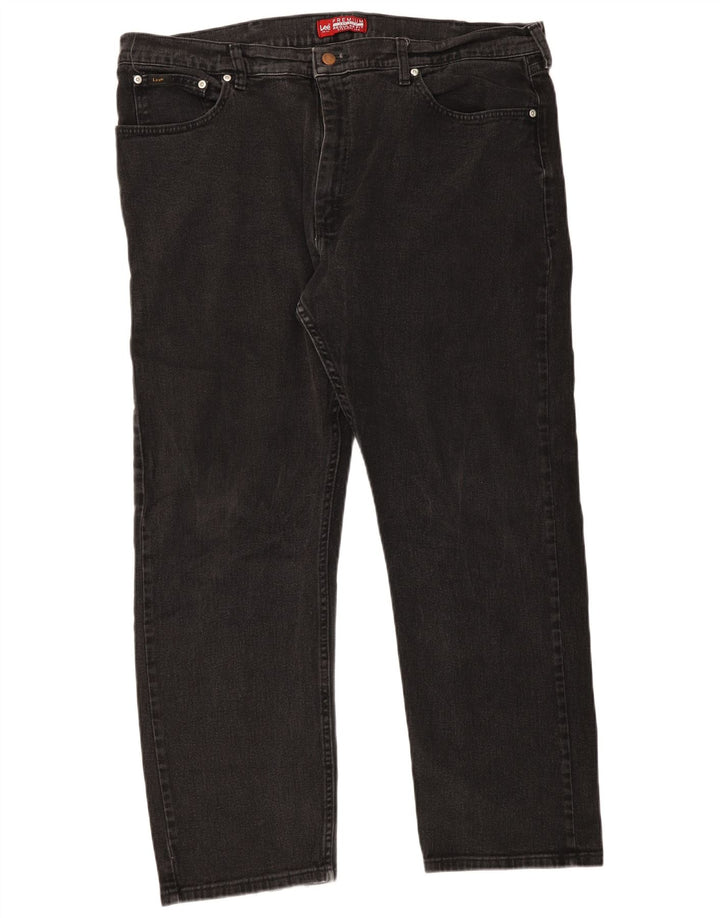 Мужские прямые джинсы Lee Regular Fit W42 L30, черный хлопок