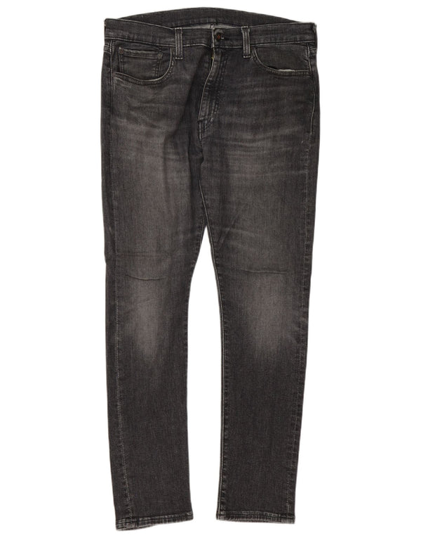 Мужские узкие джинсы Levi's W36 L32 Серые хлопковые