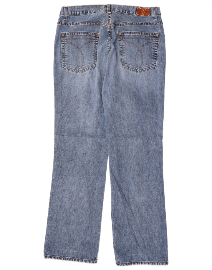Женские прямые джинсы Calvin Klein W32 L29, синие, хлопок