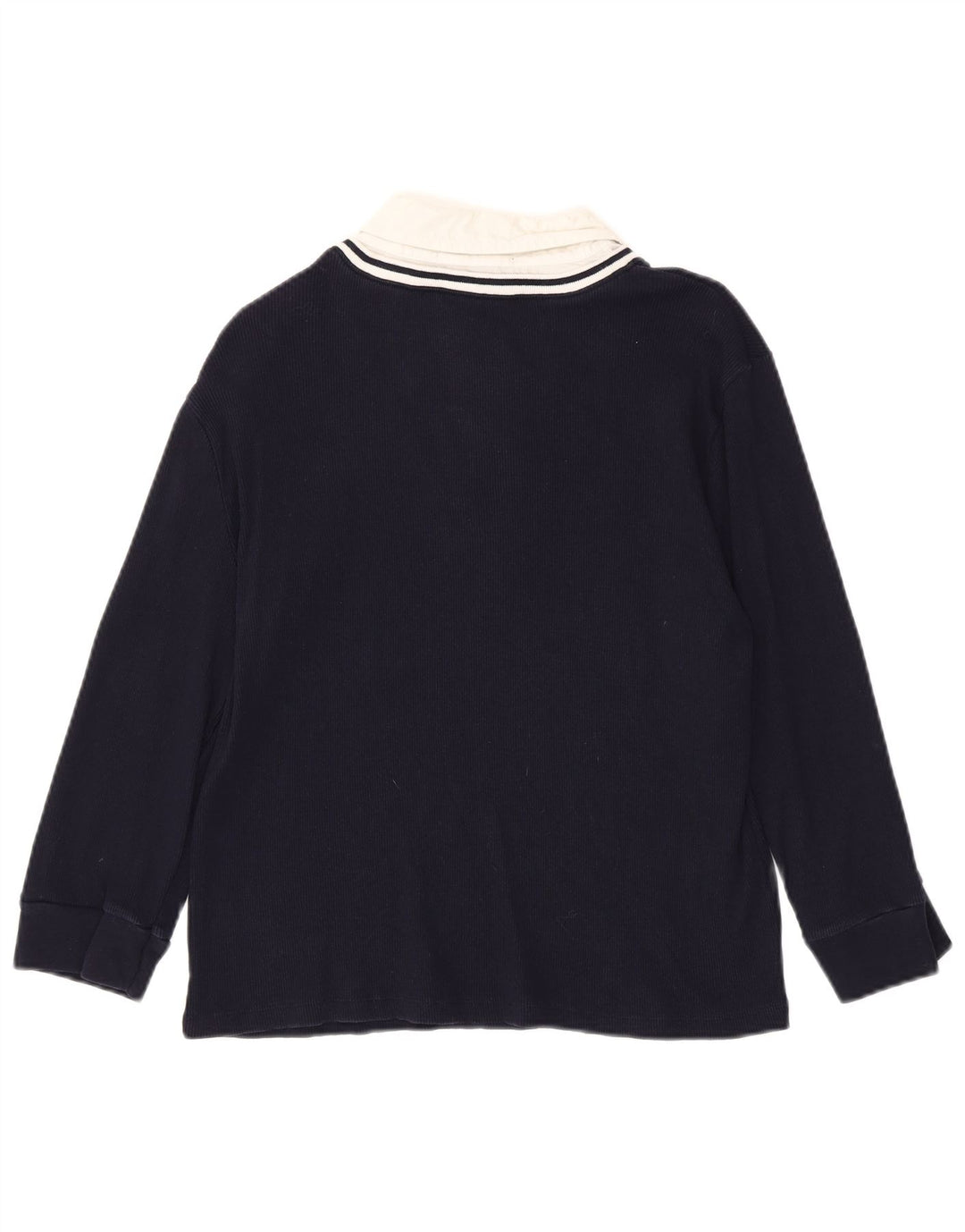 RALPH LAUREN Женский топ с рукавом 3/4, Великобритания, 18 XL, темно-синий, хлопок с цветными блоками