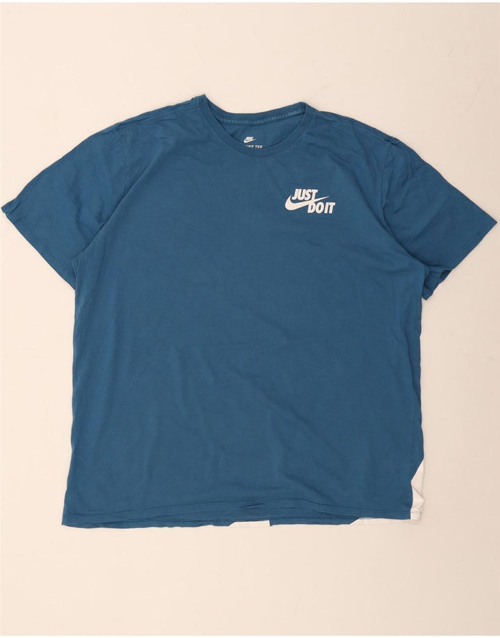 Мужская футболка спортивного кроя с графическим рисунком NIKE 2XL, синяя