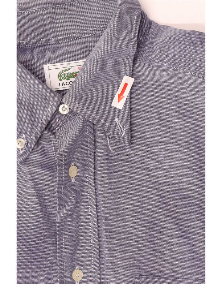 Мужская рубашка Lacoste, размер 39, средний синий хлопок