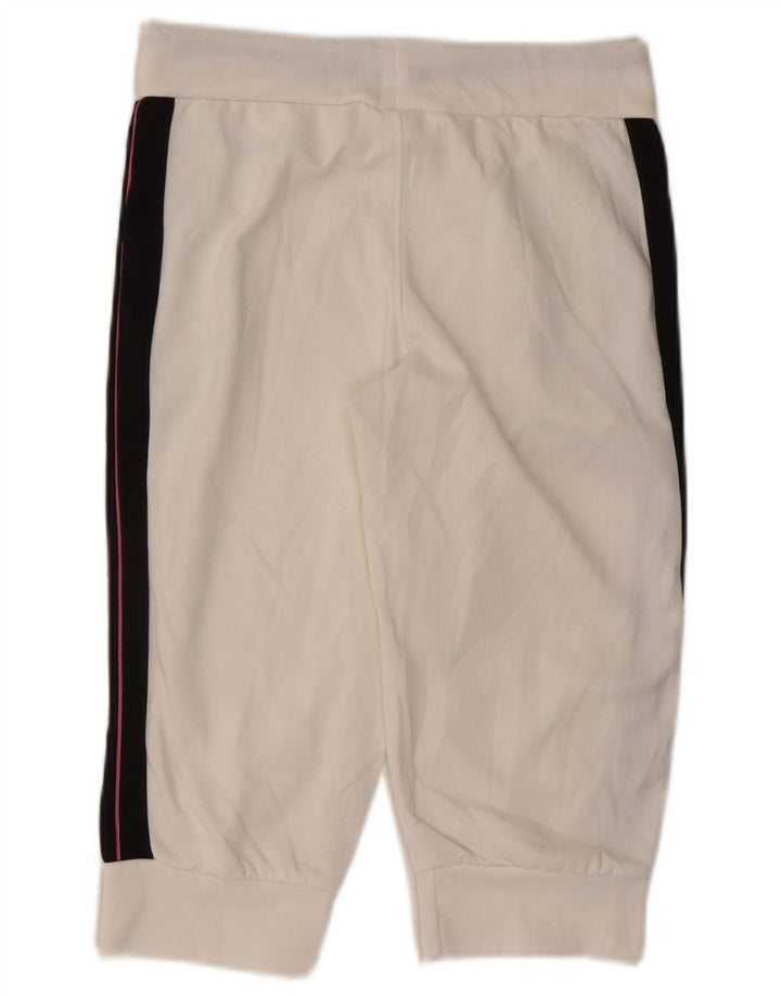Женские спортивные шорты PUMA UK 12, средние, белые с цветными блоками