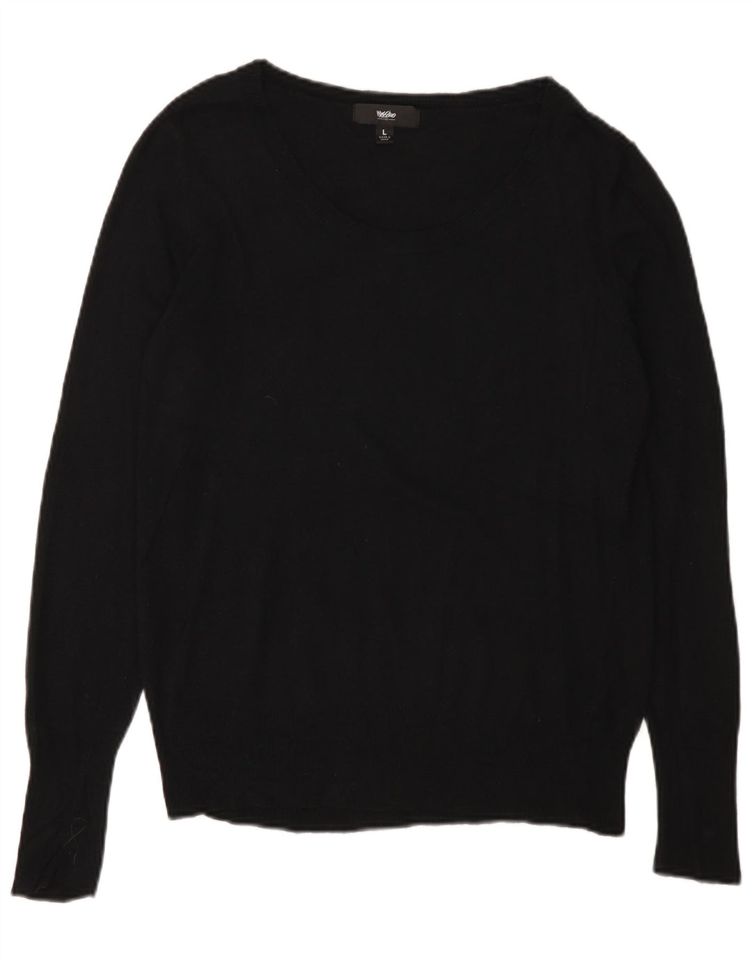 Женский свитер с вырезом «лодочка» MOSSIMO UK 14, большой черный нейлон