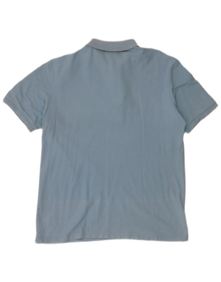 FILA Mens Polo Shirt Large Blue Cotton