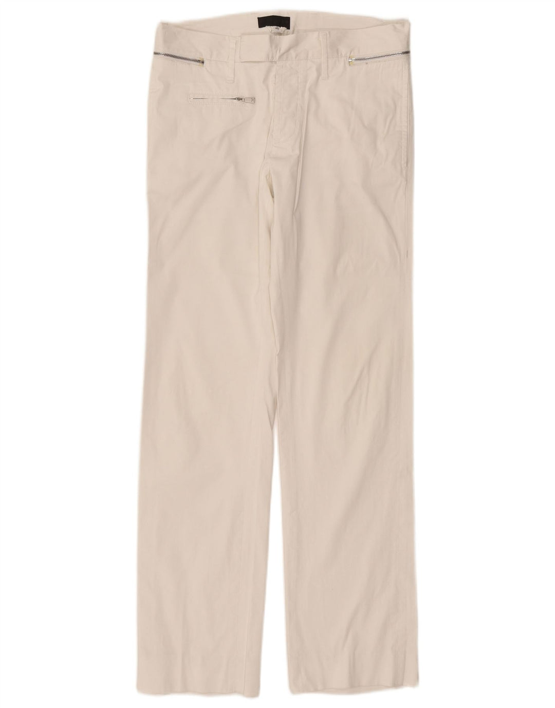 RICHMOND Женские прямые повседневные брюки IT 46 Large W32 L31 Белые