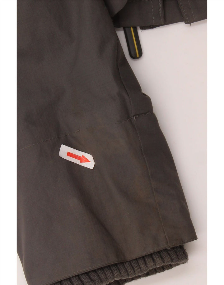 SUPERDRY Мужская ветровка с капюшоном UK 38 Средний Серый Нейлон