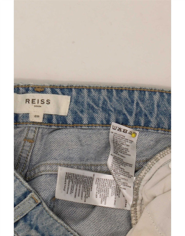 Женские укороченные джинсы Reiss W29 L26, синий хлопок