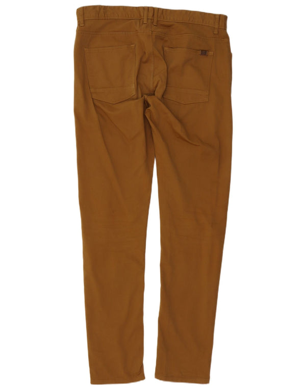 Мужские повседневные узкие брюки Zara EU 46 XL W36 L32 коричневые, хлопковые