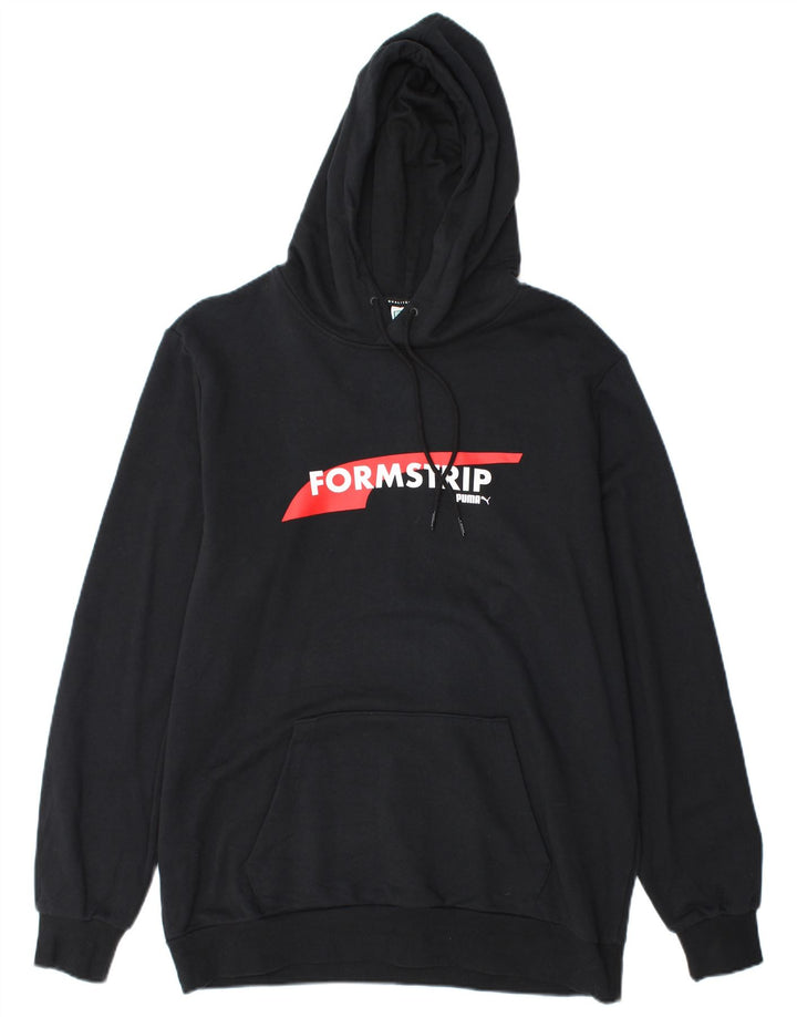 Мужская толстовка с капюшоном PUMA, большая черная