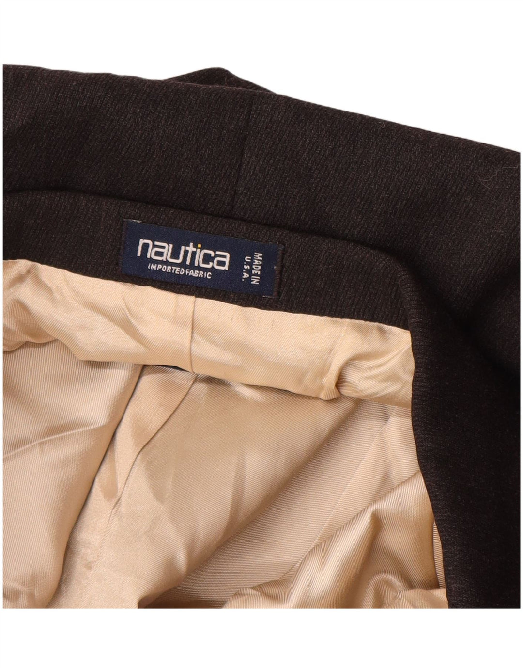 Мужской пиджак NAUTICA на 3 пуговицах, Великобритания 38, средний серый, шерстяной