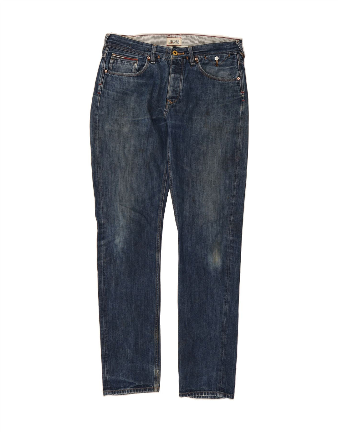 TOMMY HILFIGER Mens Slim Jeans W31 L34  Blue Cotton Vintage Tommy Hilfiger and Second-Hand Tommy Hilfiger from Messina Hembry 