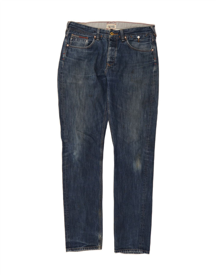 TOMMY HILFIGER Mens Slim Jeans W31 L34  Blue Cotton Vintage Tommy Hilfiger and Second-Hand Tommy Hilfiger from Messina Hembry 