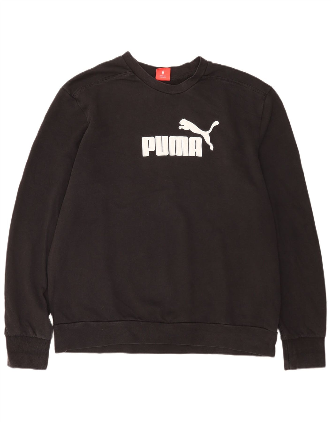 Мужской свитшот с рисунком Puma 2XL, черный хлопок