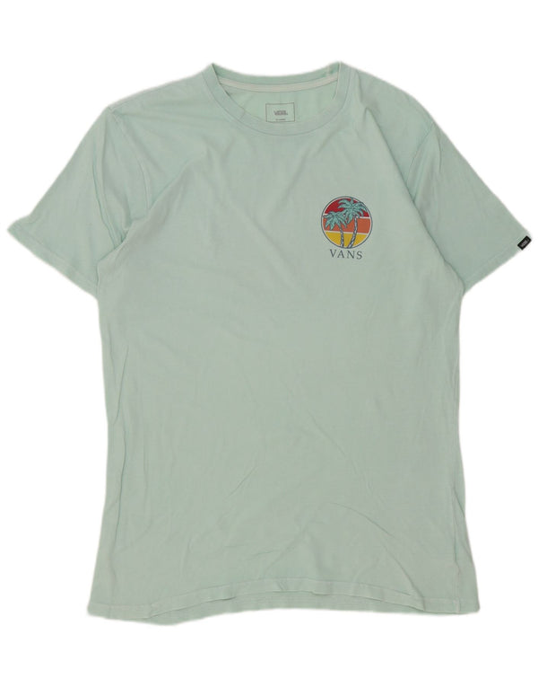Мужская футболка с рисунком Vans Top XL Бирюзовый хлопок