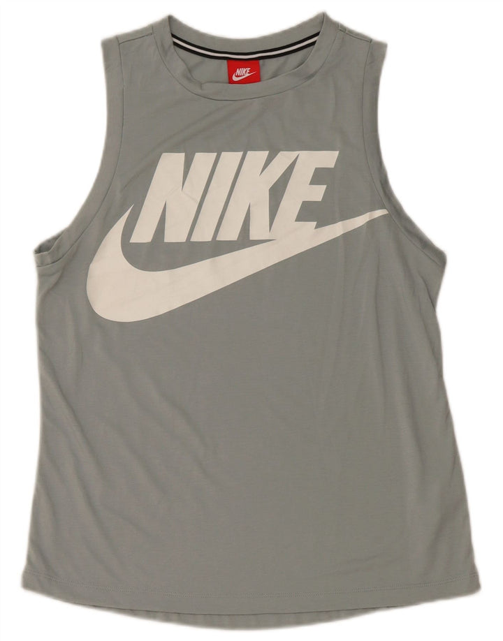 Мужской жилет с графическим рисунком Nike, маленький серый полиэстер