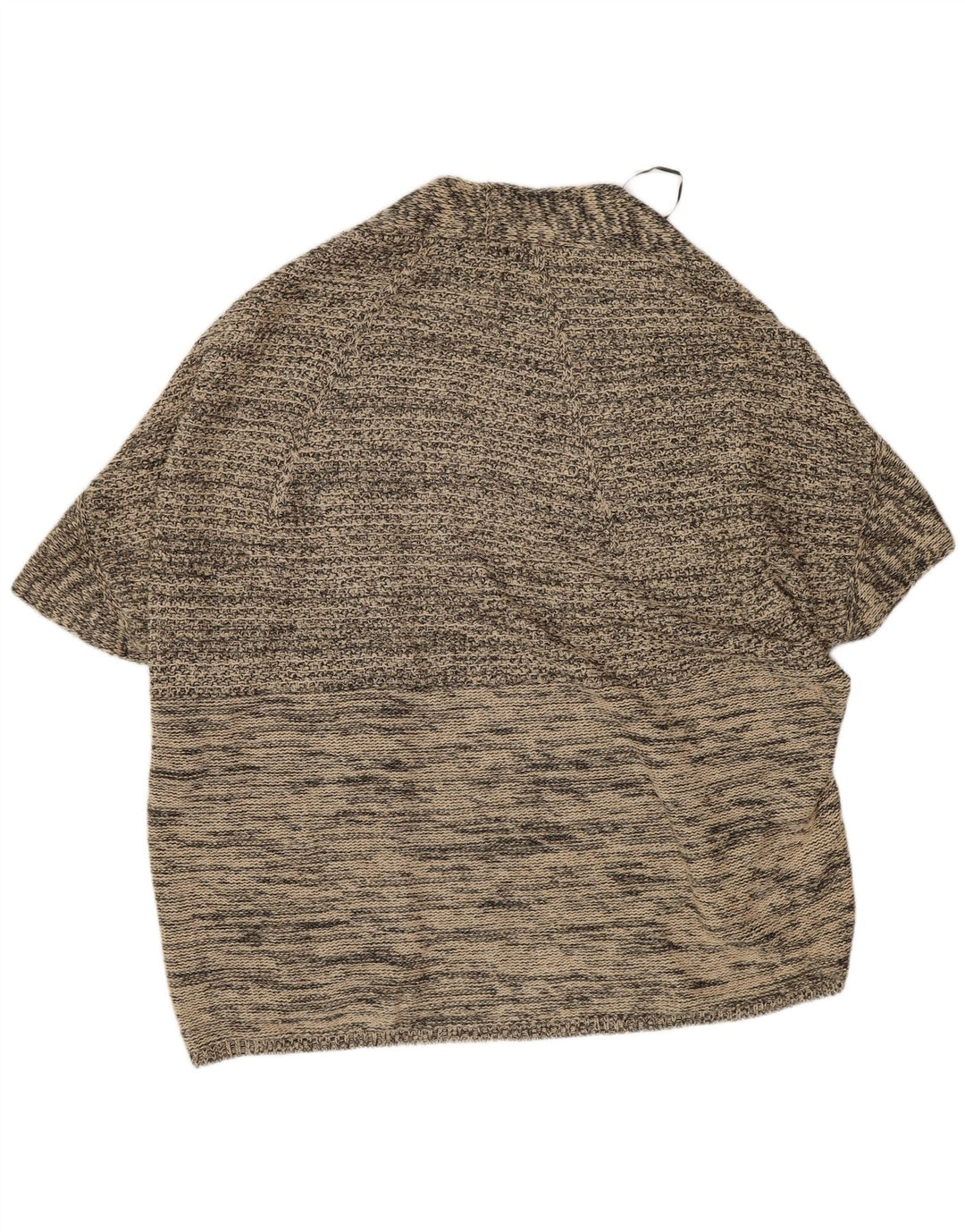 Женский джемпер-пончо Massimo Dutti UK 14, средний серый в крапинку