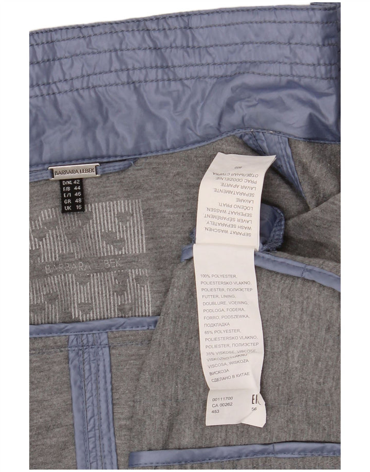 Женский бомбер Barbara Lebek UK 16, большой синий полиэстер