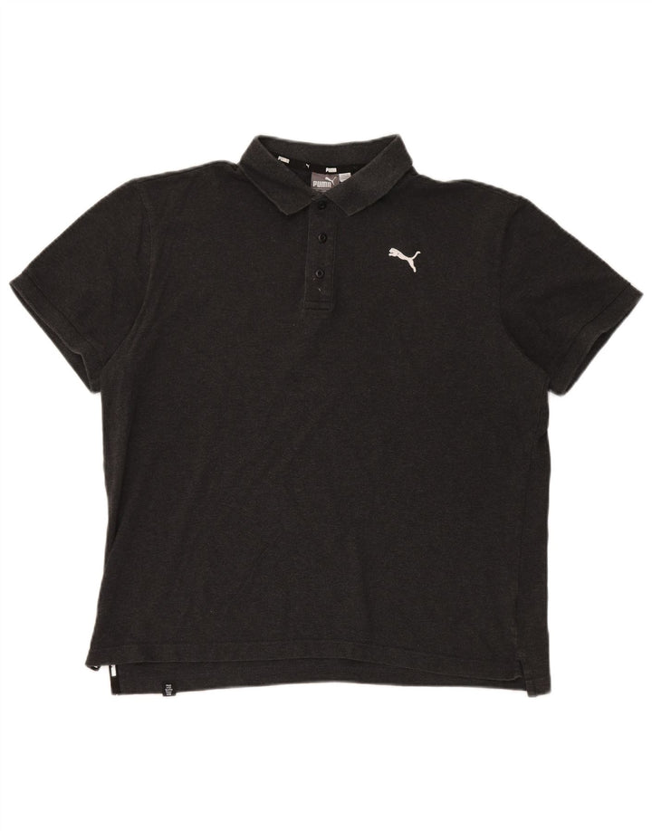 Мужская рубашка поло Puma, большая серая, хлопок