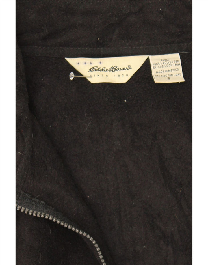 EDDIE BAUER Mens Fleece Jacket UK 36 Small Black Polyester Vintage Eddie Bauer and Second-Hand Eddie Bauer from Messina Hembry 