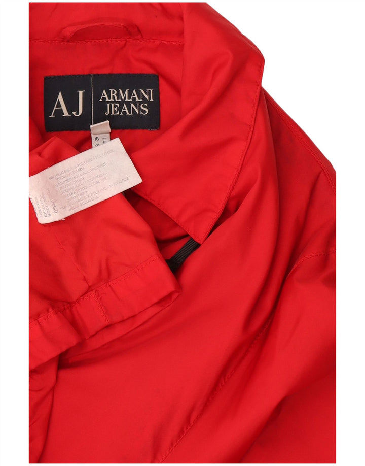 Женская ветровка Armani Jeans UK 12 Средний Красный Полиамид