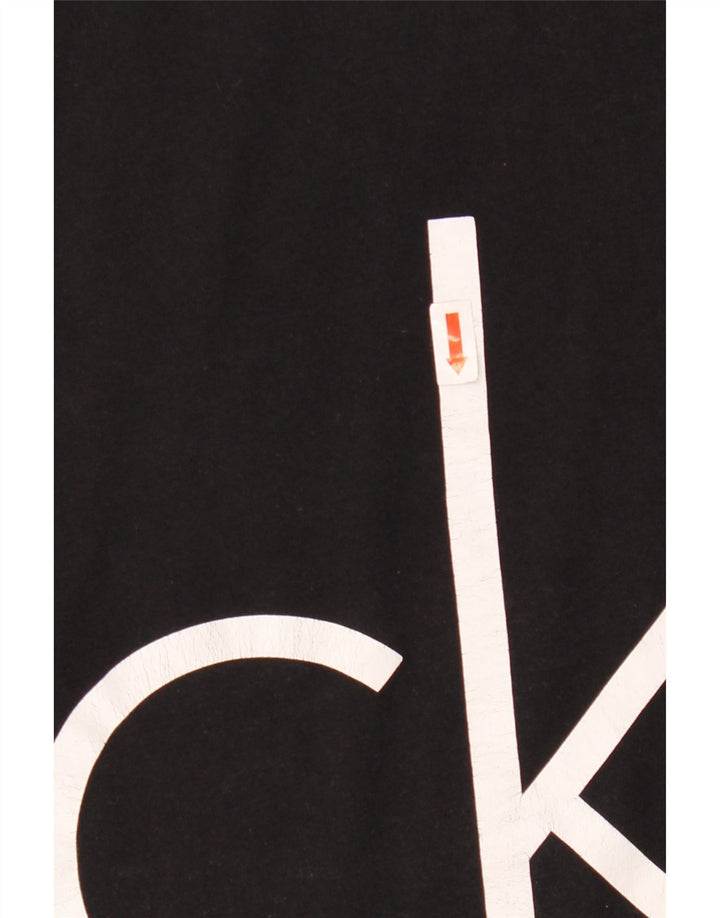 Мужская футболка с рисунком Calvin Klein, большая черная