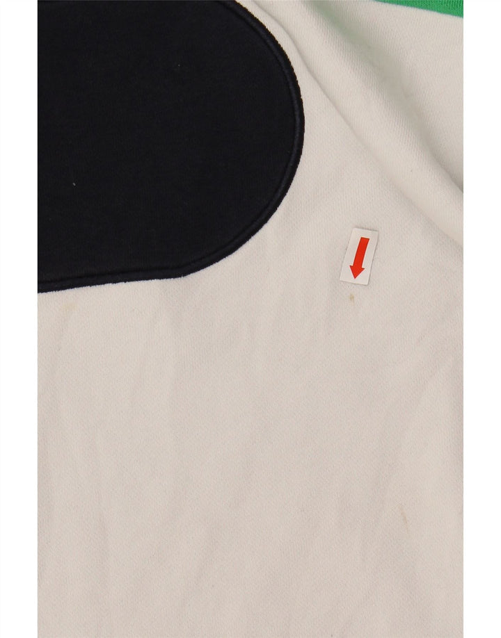 FILA Mens Graphic Sweatshirt Jumper Large White Colourblock Cotton