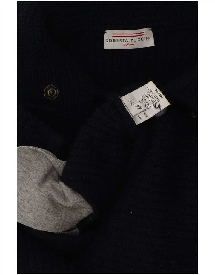 ROBERTA PUCCINI Женский кардиган-свитер IT 44 Medium Navy Blue Wool