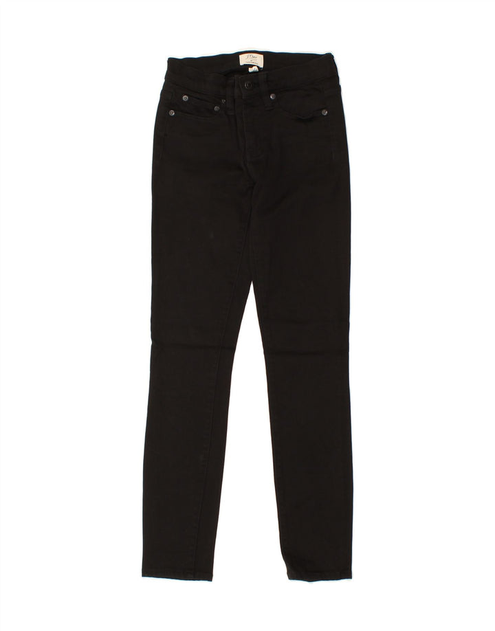 J. CREW Womens Toothpick Skinny Jeans US 8 Medium W24 L28 Black Polyester Vintage J. Crew and Second-Hand J. Crew from Messina Hembry 