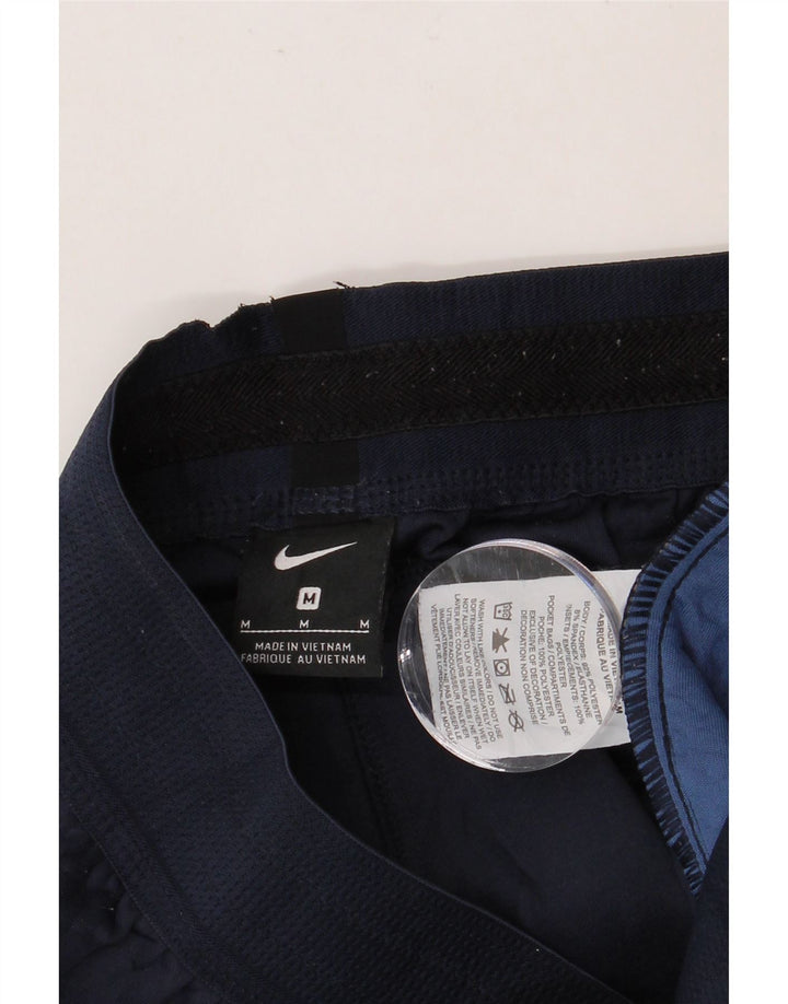 Мужские спортивные брюки NIKE среднего размера, темно-синие, полиэстер