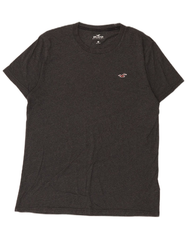Мужская футболка Hollister Top среднего серого цвета из хлопка