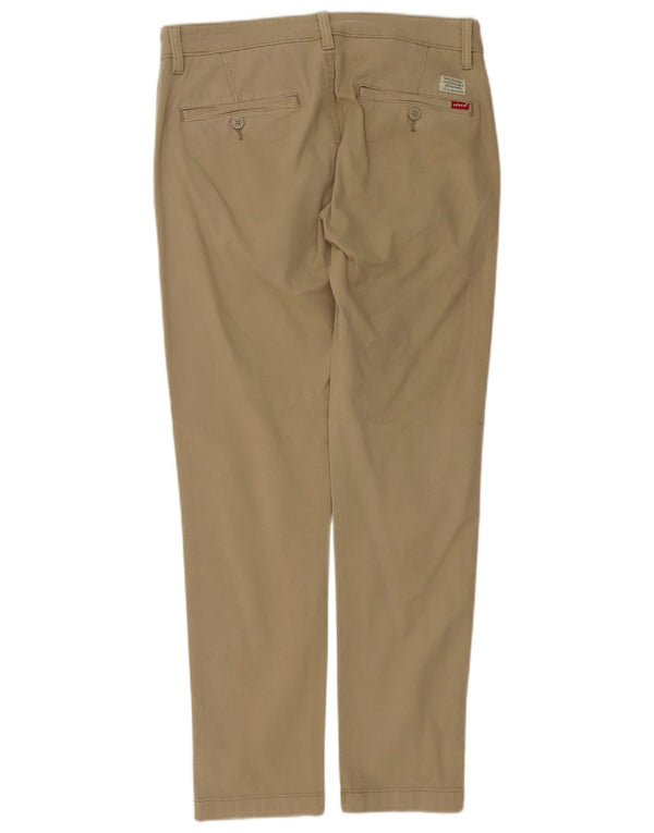 LEVI'S Mens Slim Tapered Chino Trousers W30 L30 Beige Cotton
