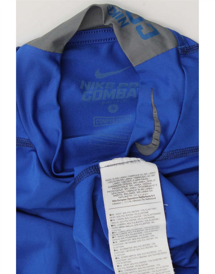 Мужской топ Nike Dri Fit с длинным рукавом, маленький синий, полиэстер