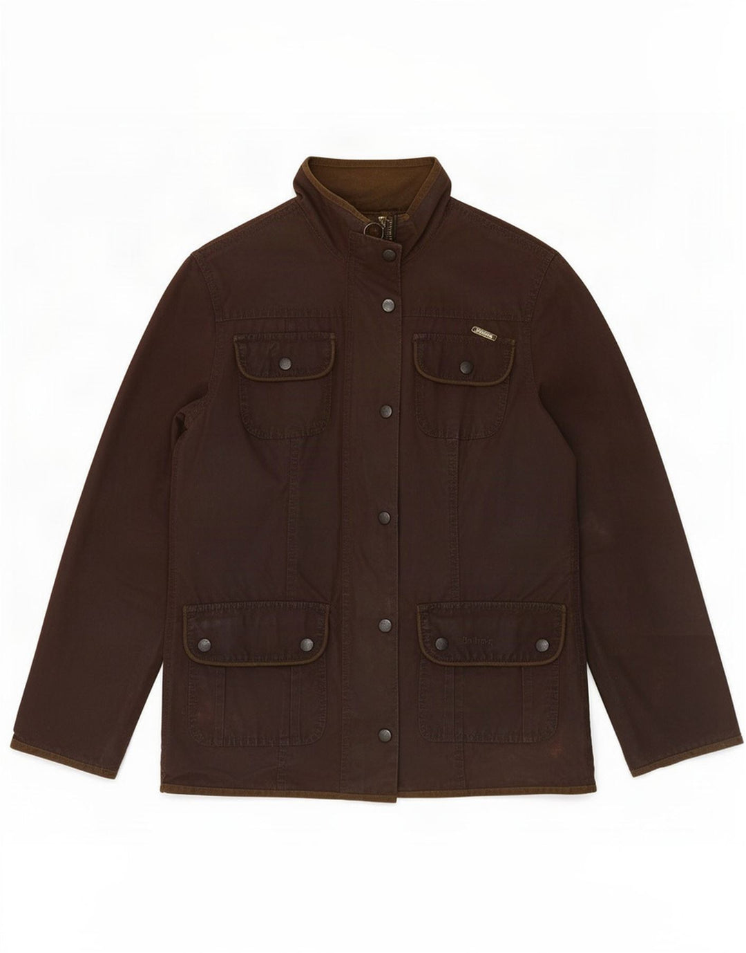 Женская куртка Barbour из вощеного хлопка UK 10, маленькая коричневая
