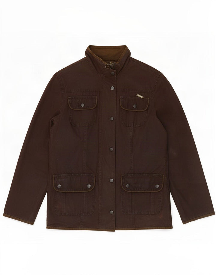 Женская куртка Barbour из вощеного хлопка UK 10, маленькая коричневая