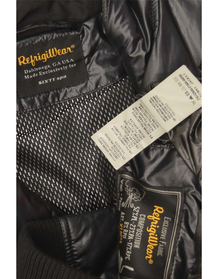 Мужская стеганая куртка Refrigiwear UK 40, большая, черная, полиэстер