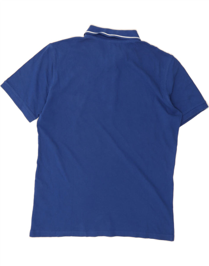 CARRERA Mens Polo Shirt Large Blue Cotton Vintage Carrera and Second-Hand Carrera from Messina Hembry 