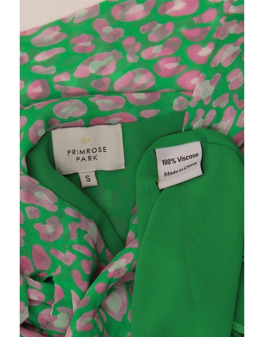 VINTAGE Женская юбка с запахом, маленькая W33, зеленая вискоза с крапинками