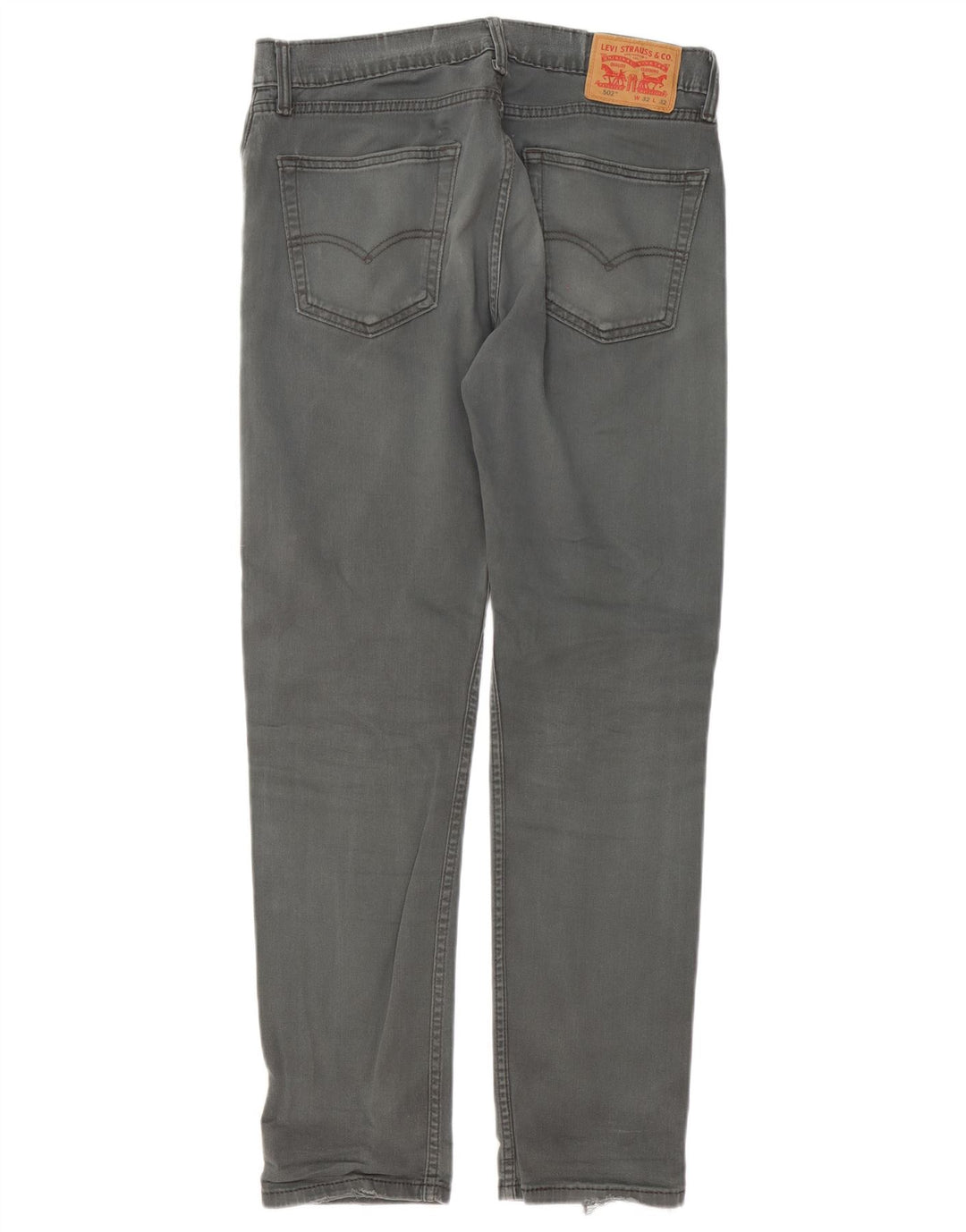 Мужские зауженные джинсы Levi's 502 W32 L32 Серые хлопковые