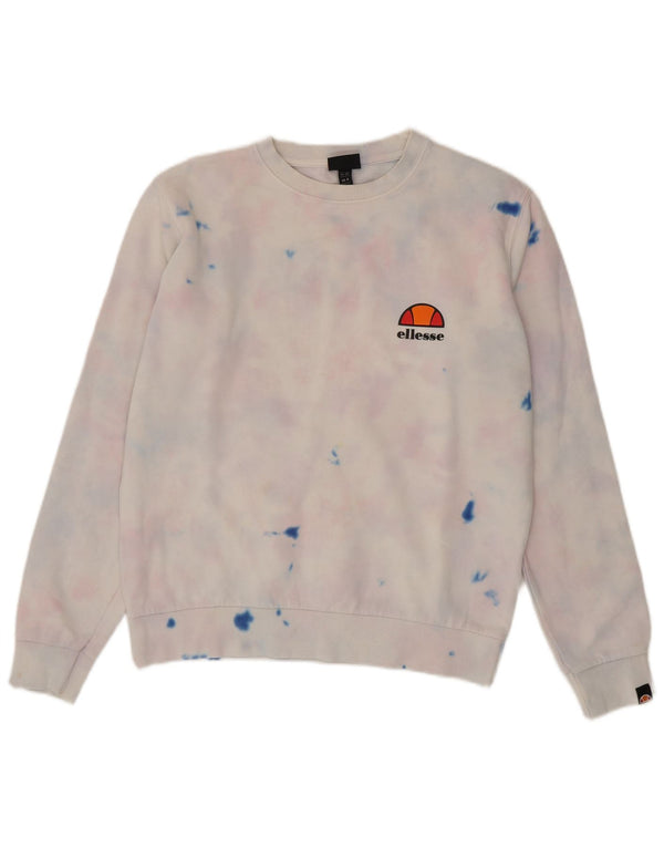 Женский джемпер оверсайз Ellesse UK 8, маленький разноцветный тай-дай