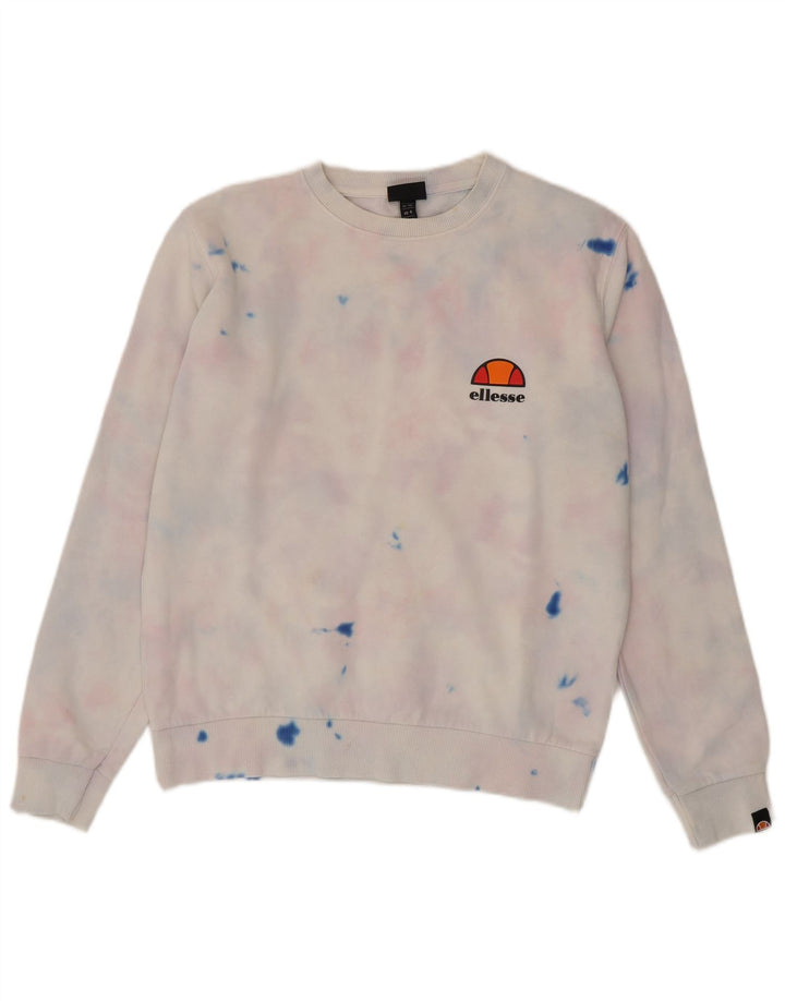 Женский джемпер оверсайз Ellesse UK 8, маленький разноцветный тай-дай
